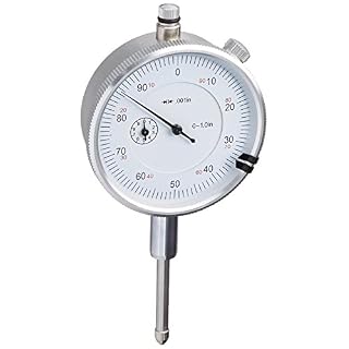 Triton 1″ Dial Indicator 0.001″ Graduation Travel Lug Back White Face
