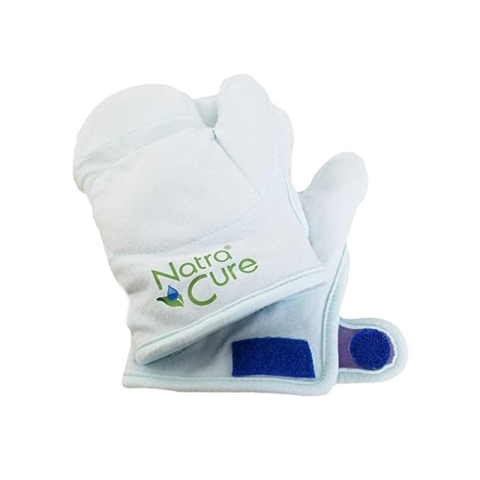 NatraCure Arthritis Warming Mittens (Without Gel) - Reusable, Microwaveable Flaxseed Raynauds or Joint Pain Hand Warmer…