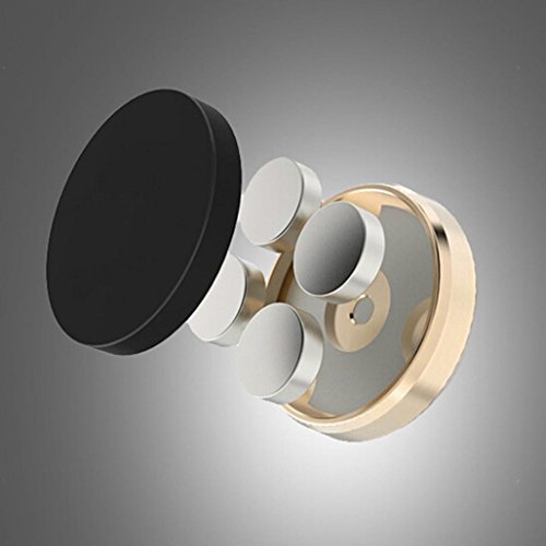 Creazy Universal In Car Magnetic Dashboard Cell Mobile Phone GPS PDA Mount Holder Stand For iPhone 8 7 6 6S 4 5 Plus, For Samsung S5 S6 S7 S8 edge Plus Note 3 4 5 (Gold)