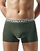 David Archy Men's 4 Pack Micro Modal Separate Pouches Trunks (L,Green)
