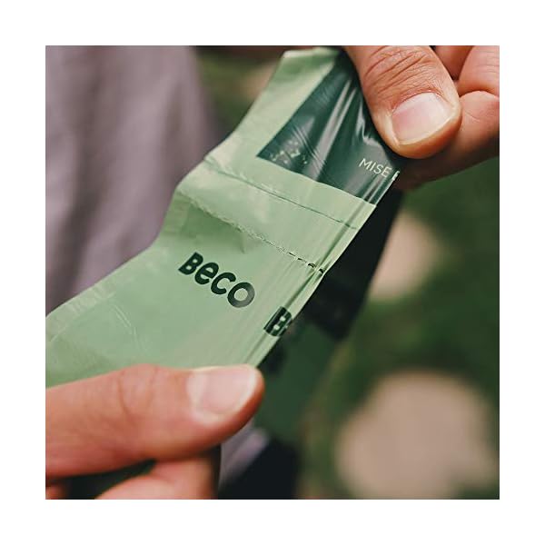 Beco Strong & Large Poop Bags - 60 Bags (4 Rolls of 15) - Unscented - Dispenser Compatible Dog Poo Bags