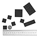 Netany 100pcs Flexible Magnet Squares / Magnets for Crafts / Adhesive Magnets / Magnetic Tape / Magnet Strips with Adhesive Backing - Each Sheet: 4/5