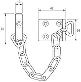 Yale V-WS6-EB TS003 Door Chain 13.5 cm Polished Brass Finish view 3