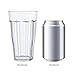 Rhapsody 16-ounce Faceted Plastic Water Tumblers | set of 8 Clear
