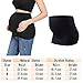 Maternity Belly Band Pregnancy Pants Extender Seamless Stretchy Bands Women Black (M)
