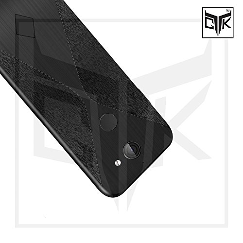 TheGiftKart Hybrid Design Leather & Brushed Finish Anti Slip Rugged Back Case Cover For 10 Or E / 10.Or E / Tenor E (Bla