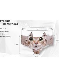 Calzoncillos con orejas para dama, diseño de animales en 3D