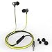 AOFU Headphones,Wired 3.5MM In-ear Noise-isolating Headphones|Earbuds|Earphones with Mic & Volume Control for for iPhone, iPod, iPad, Galaxy, Nokia, HTC, Nexus, BlackBerry,Black+Yellow