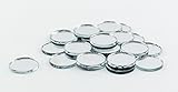 0.75 inch Glass Craft Mini Round Mirrors Bulk 100 Pieces Mirror Mosaic Tiles