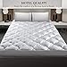 JEAREY Queen Mattress Pad Cover Stretches up 8-21 Deep Pocket