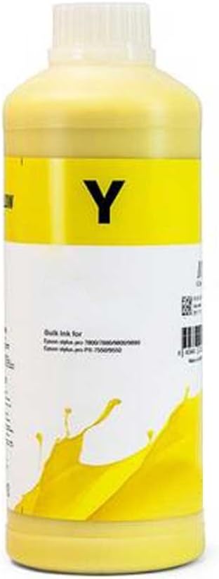 InkJello Yellow 1kg Ink Bottle for HP Printer Refill or CISS