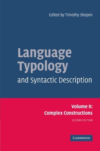 Amazon.com: Language Typology and Syntactic Description: Volume 3