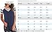 Imily Bela Womens Summer Tops Short Sleeve T-Shirts Casual Color Block V Neck Tunic Tees