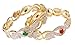 Shiv_Collection Ethinc Traditional Fashion Gold Tone CZ Stone Indian Bangles Partywear Jewelry (2.8)