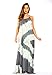 Riviera Sun 21614-GM-1X Summer Dresses/Maxi Dress/Sundresses for Women Grey/Mint
