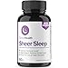 Natural Herbal Sleep Aid - Non Habit Forming Sleeping Pills with Melatonin, Valerian Root, GABA, and Lemon Balm Extract - Herbal Supplement - 60 Veggie Caps - Sheer Strength Labs