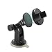 TechMatte MagGrip Magnetic Car Phone Mount - Dashboard/Windshield Mounted Universal Car Phone Holder w/Bonus Magnetic Device Clamp (Black)