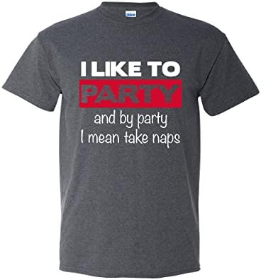 Thread Science I Like to Party Take Naps Sarcasm Sarcastic Sleep Funny Menโs Humor Adult T-Shirt Apparel