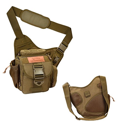 Camera Bag, Qcute Tactical Bag, Shoulder Messenger Bag, Waterproof Multifunctional Sling Bag with Liner, Fit for Hiking, Outdoor Sports, Daily Service and Military Affairs - Thumbnail 6