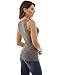 PattyBoutik Women's V Neck Ruched Side Tank Top (Heather Gray M)