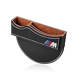 ephvan M Line Seat Gap Filler Car Seat Storage Box for BMW (Black)