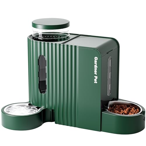 2 en 1 Comedero Gato Automatico 3L*2-Verde