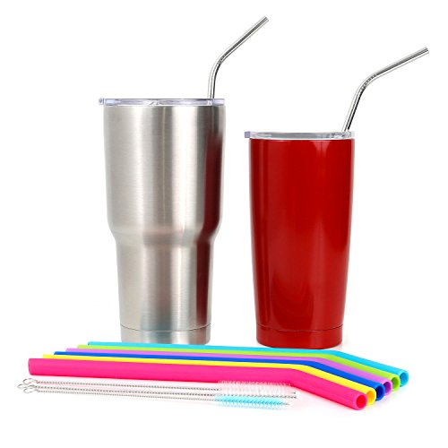 Silicone Straws for 30 oz Tumbler Reusable Silicone Straws for Yeti