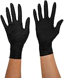 Size X-Large Black Mamba Nitrile Gloves