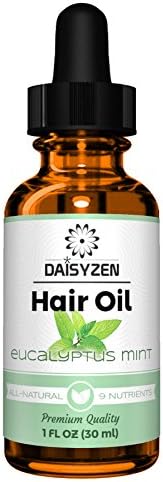 Hair Oil- Eucalyptus Mint, 9 nutrients Rich Oils To Promote Hair Growth, Reduce Split Ends-1 fl. oz
