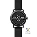 Skagen Connected Falster 1 Stainless Steel and Leather Touchscreen Smartwatch, Color: Black (Model: SKT5001)