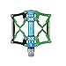 RockBros Mountain Bike Pedals Cycling Sealed Bearing Pedals (Black Green)