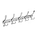 Dosens Wall Mount Coat Hook Chrome Finish Coat Robe Hat Clothes Hanger Towel Rack 2 Pack