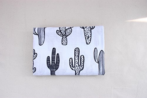 image for OSHLO Premium Organic Soft Muslin Baby Swaddle Blanket Extra Large 47x