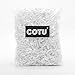 COTU 1/2 LB White Crinkle Shred Gift Basket Shred Crinkle Paper Filler Bedding (8 oz)