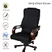 Office Chair Covers, My Decor Removable Cover Stretch Cushion Resilient Fabric Computer Chair/Desk Chair/Boss Chair/Rotating Chair/Executive Chair Cover, Large Size, Black