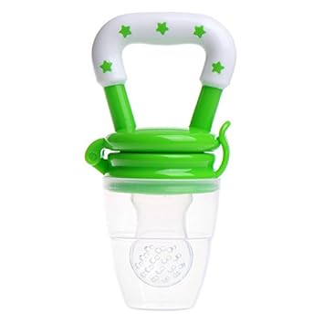 Fresh Food Nibbler Baby Feeder Feeding Soothers Green Safe Fruit