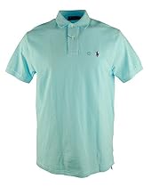 Polo Ralph Lauren Men's Classic Mesh Polo (4LT, Soft Aqua)
