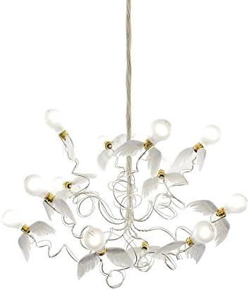 Birdie Suspended Lamp transparent/metal/transparent cable