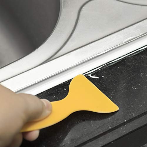 Caulking Tool Kit Silicone Sealant Finishing Tool Grout Scraper Caulk Remover and Caulk Nozzle and Caulk Caps