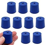 EISCO 10PK Neoprene Stoppers, 1 Hole - ASTM