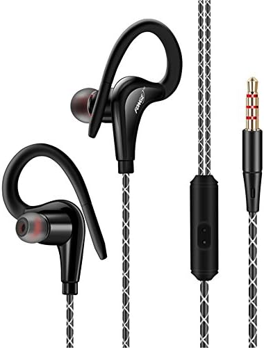 YIFAFESU In-Ear Earbuds Sweatproof Earbuds Headphones with Remote and Mic Noise Sound Isolating Earphones for Apple devices, Android smartphones(S760-black)