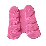 Efivs Arts EA1211 4 3D Silicone Leaf Petal Veiner Sugar Craft Tools Fondant and Gum Paste Mold