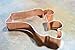 The Fussy Pup Roller Skate Cookie Cutter 4 in Copper Handmade in the USA