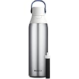 Brita Stainless Steel Water Filter Bottle, Stainless Steel, 20 Ounce, 1 Count