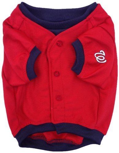 MLB Washington Nationals Baseball Dog Jersey, X-Small