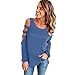 KESEE Clearance ☀ Women's Casual Cold Off Shoulder Top Blouse Hollow Out Shirts Corss Short Blouse