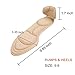 2 Pairs Shoes Insoles Heel Inserts for Womens Dress Shoes Sponge Shoes Pads Heel Cushion for Loose Shoes, Feet Score Relief DIY Size Beige
