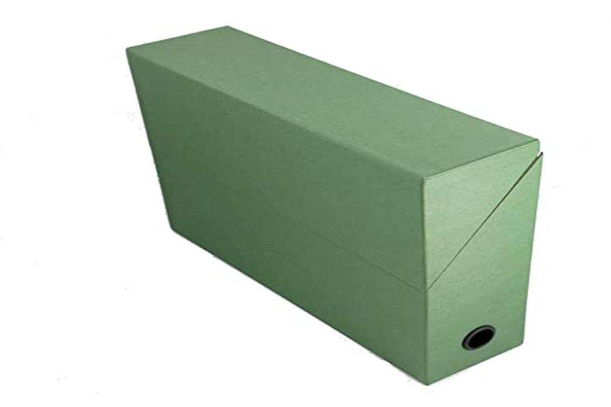 Esselte Adine Canvas Look Box File Dos 90mm Green