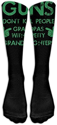 Unisex Knee High Long Socks Try Again Never Again Cosplay High Long Stockings ZHONGJIAN
