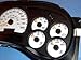 2003-2007 Chevrolet Silverado Truck GAS White Face Gauges